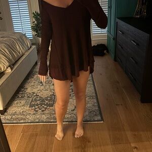 We The Free Deep Burgundy Long Sleeve Shirt